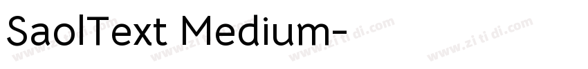 SaolText Medium字体转换